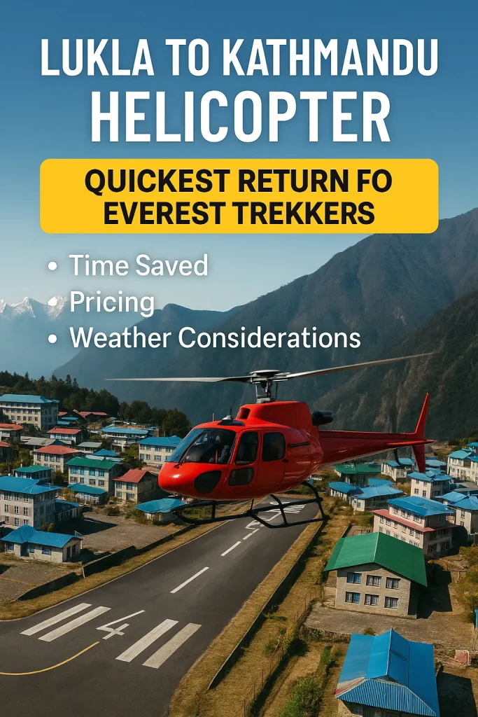 Lukla to kathmandu helicopter